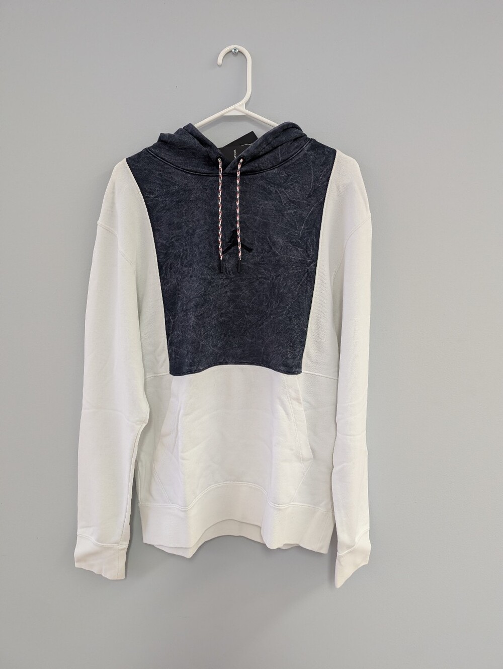 Jordan Two-Tone Black and White Pullover Hoodie